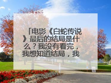 电影《白蛇传说》最后的结局是什么?我没有看完,我想知道结局,我看到了法海被素素已经打得遍体鳞伤了,