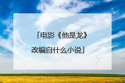 电影《他是龙》改编自什么小说