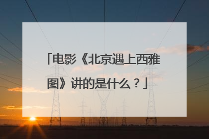 电影《北京遇上西雅图》讲的是什么？