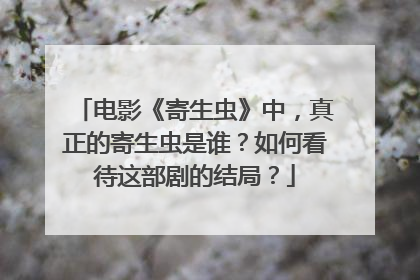 电影《寄生虫》中，真正的寄生虫是谁？如何看待这部剧的结局？