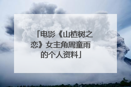 电影《山楂树之恋》女主角周童雨的个人资料