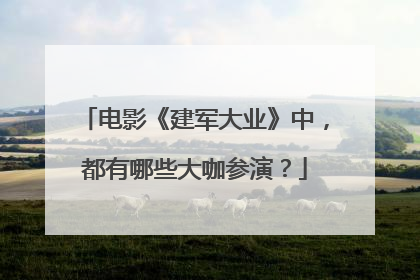 电影《建军大业》中，都有哪些大咖参演？