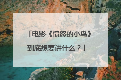 电影《愤怒的小鸟》到底想要讲什么？