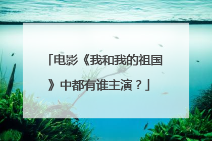电影《我和我的祖国》中都有谁主演?