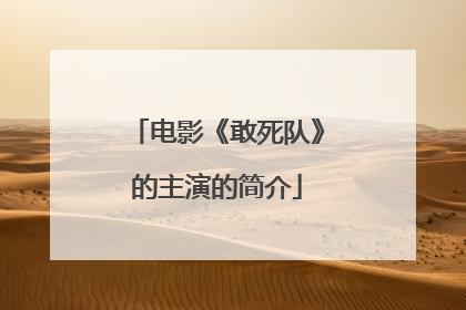 电影《敢死队》的主演的简介