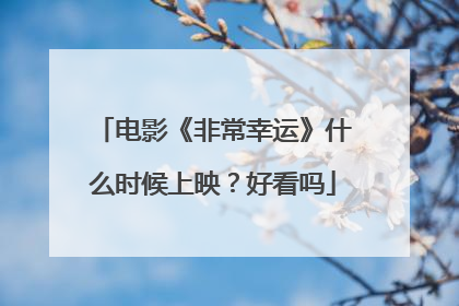电影《非常幸运》什么时候上映?好看吗