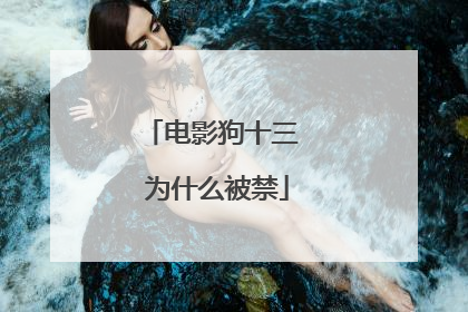 电影狗十三 为什么被禁