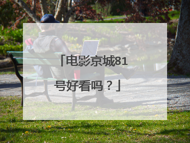 电影京城81号好看吗?