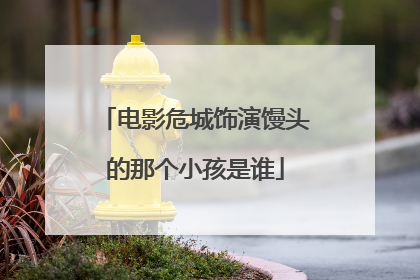 电影危城饰演馒头的那个小孩是谁