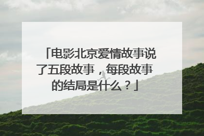 电影北京爱情故事说了五段故事,每段故事的结局是什么?