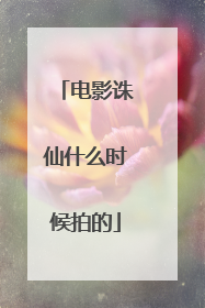 电影诛仙什么时候拍的