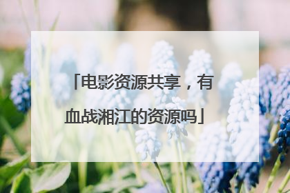 电影资源共享，有血战湘江的资源吗