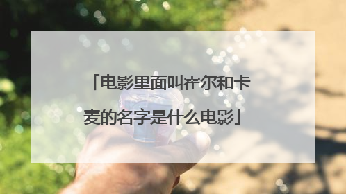 电影里面叫霍尔和卡麦的名字是什么电影