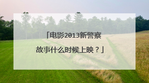 电影2013新警察故事什么时候上映?