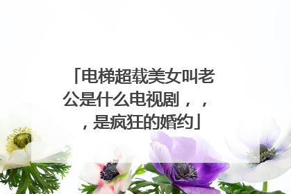 电梯超载美女叫老公是什么电视剧,,,是疯狂的婚约