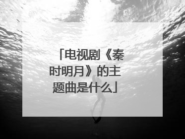 电视剧《秦时明月》的主题曲是什么