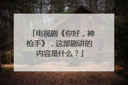 电视剧《你好,神枪手》,这部剧讲的内容是什么?