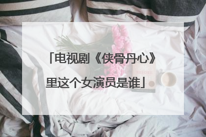 电视剧《侠骨丹心》里这个女演员是谁