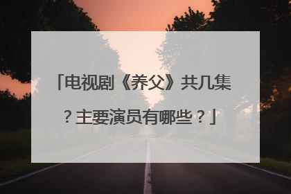 电视剧《养父》共几集？主要演员有哪些？