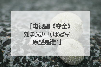 电视剧《夺金》刘争光乒乓球冠军原型是谁?