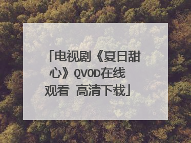 电视剧《夏日甜心》QVOD在线观看 高清下载