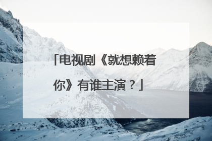 电视剧《就想赖着你》有谁主演？