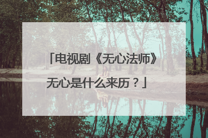 电视剧《无心法师》无心是什么来历？