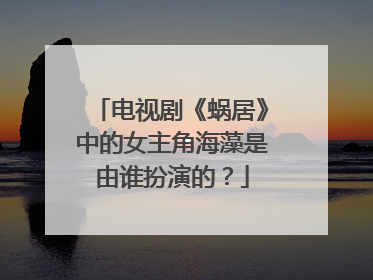 电视剧《蜗居》中的女主角海藻是由谁扮演的？