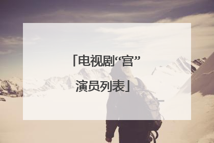 电视剧“宫” 演员列表