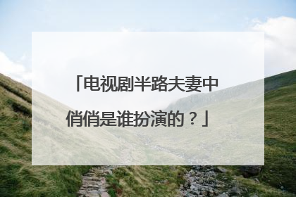 电视剧半路夫妻中俏俏是谁扮演的?