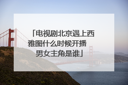 电视剧北京遇上西雅图什么时候开播 男女主角是谁