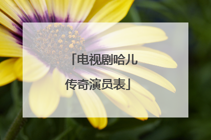 电视剧哈儿传奇演员表