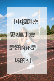 电视剧密史2里于震是好的还是坏的?