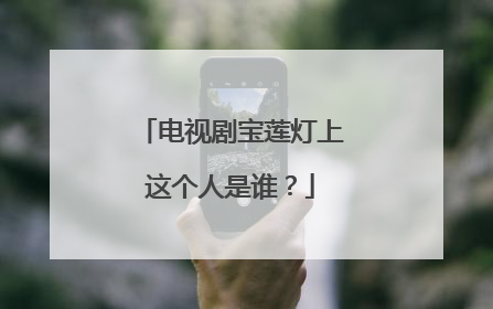 电视剧宝莲灯上这个人是谁？