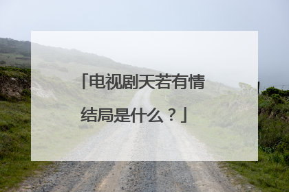 电视剧天若有情结局是什么？