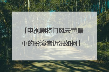 电视剧将门风云黄振中的扮演者近况如何