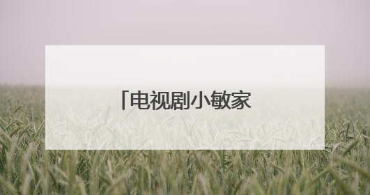 电视剧小敏家结局是什么