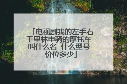 电视剧我的左手右手里林申骑的摩托车叫什么名 什么型号 价位多少