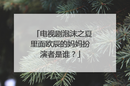 电视剧泡沫之夏里面欧辰的妈妈扮演者是谁?