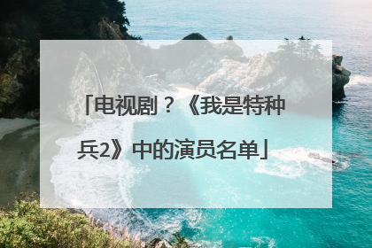 电视剧？《我是特种兵2》中的演员名单