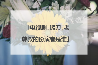 电视剧:锻刀:老韩叔的扮演者是谁