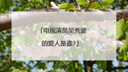 电视演员吴秀波的爱人是谁?