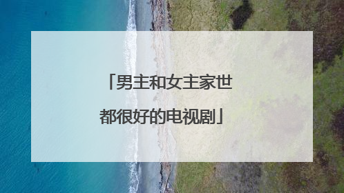 男主和女主家世都很好的电视剧