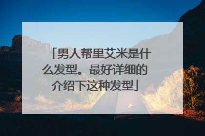 男人帮里艾米是什么发型。最好详细的介绍下这种发型