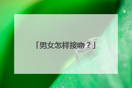 男女怎样接吻?