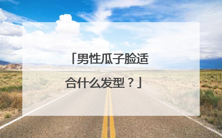 男性瓜子脸适合什么发型?