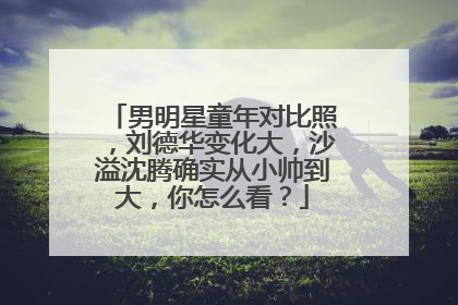 男明星童年对比照,刘德华变化大,沙溢沈腾确实从小帅到大,你怎么看?