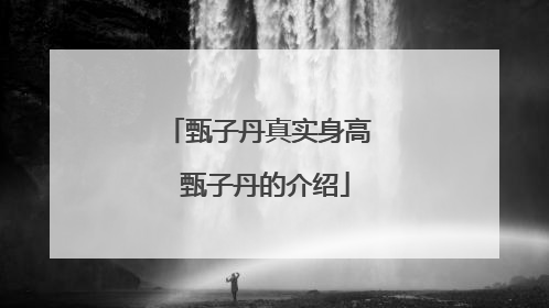 甄子丹真实身高 甄子丹的介绍