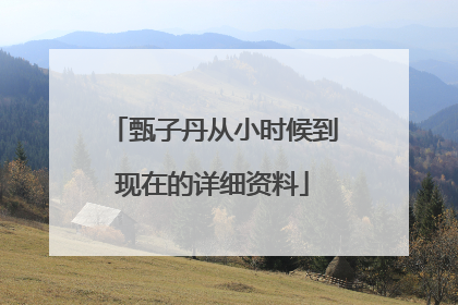 甄子丹从小时候到现在的详细资料