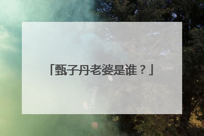 甄子丹老婆是谁?